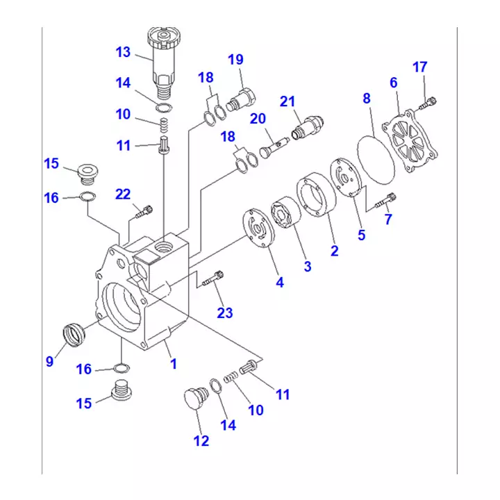 پمپ تغذیه سوخت موتور کوماتسو