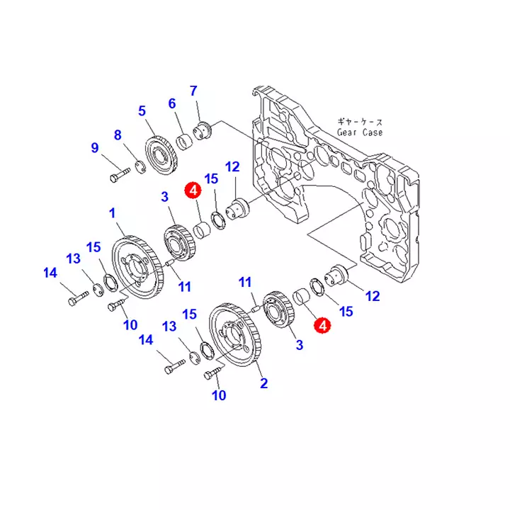 بوش میللنگ موتور کوماتسو BUSHING