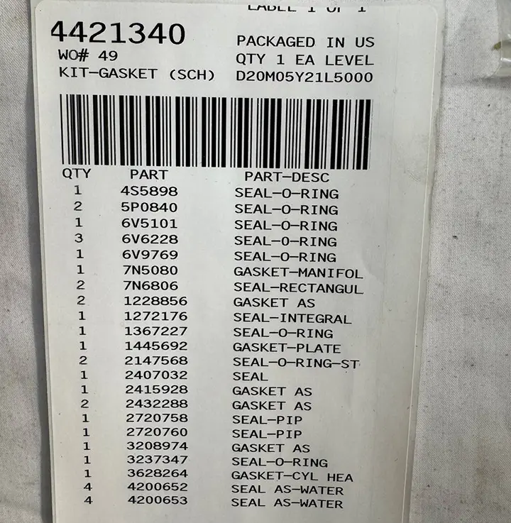 کیت واشر سرسیلندر موتور 3508 کاترپیلار