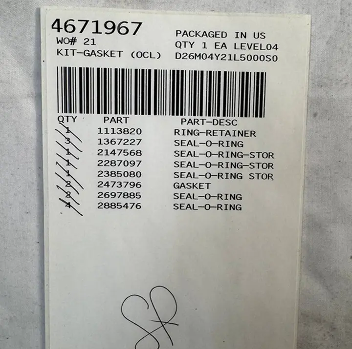 کیت تعمیر اویل کولر موتور 3508 کاترپیلار