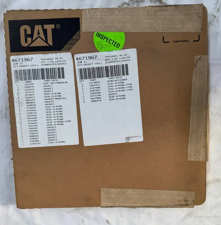 کیت تعمیر اویل کولر موتور 3508 کاترپیلار