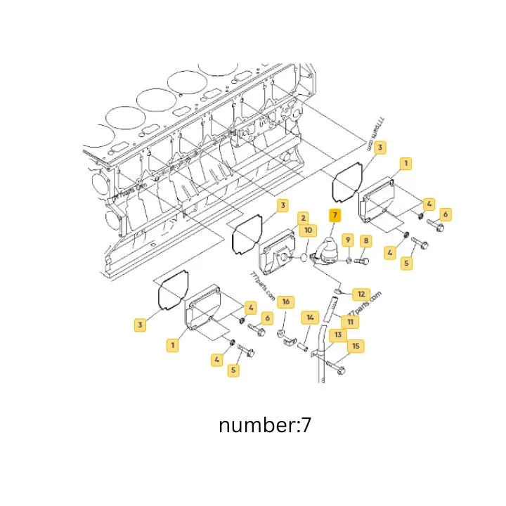 بخارکش روغن موتور SAA6D170E-3