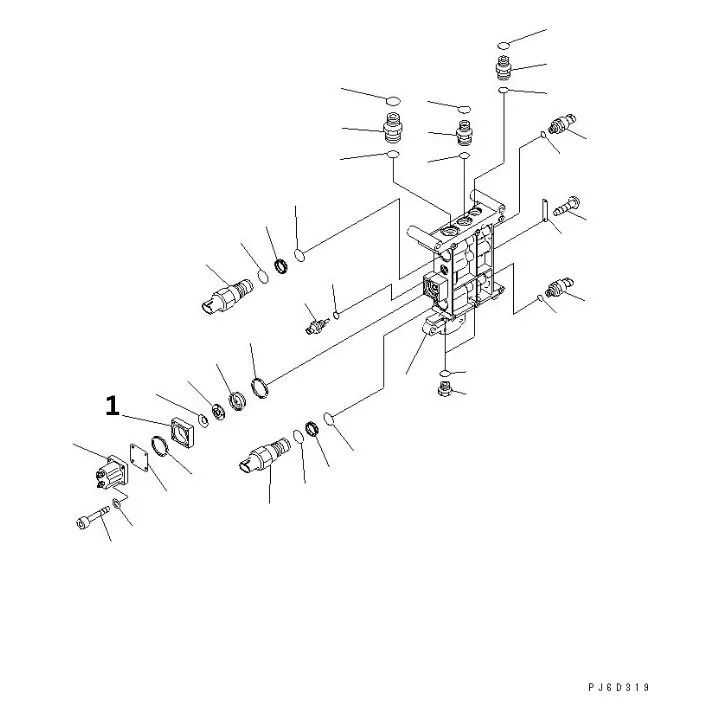 پوسته اکچیوتر موتور کوماتسو SAA6D170E-3