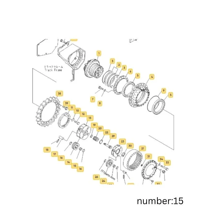 رولبرینگ دنده کریر پایین گیربکسرولبرینگ دنده کریر پایین گیربکس