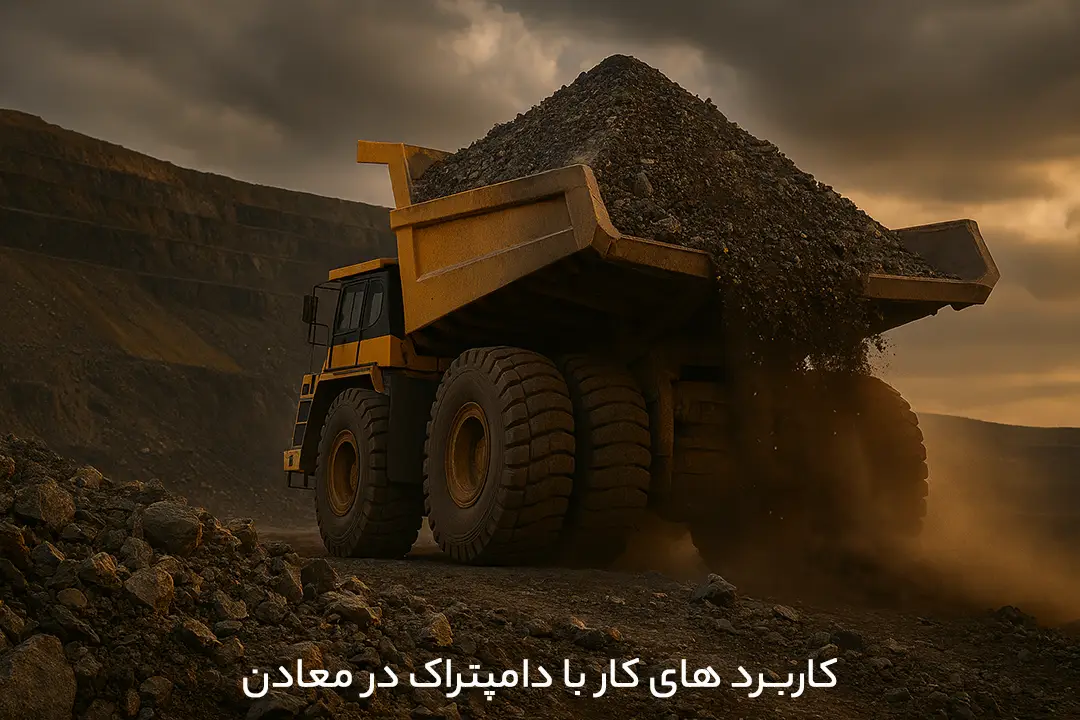 کاربرد کار با دامپتراک در معدن 