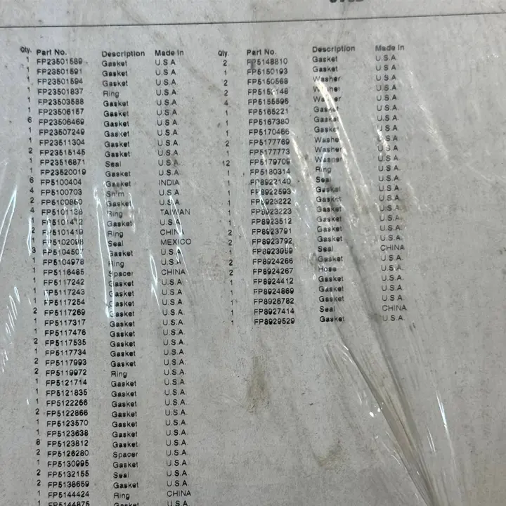 واشر کامل تعمیر موتور دیترویت