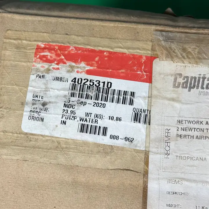 واترپمپ کامل موتور کامینز KTA19