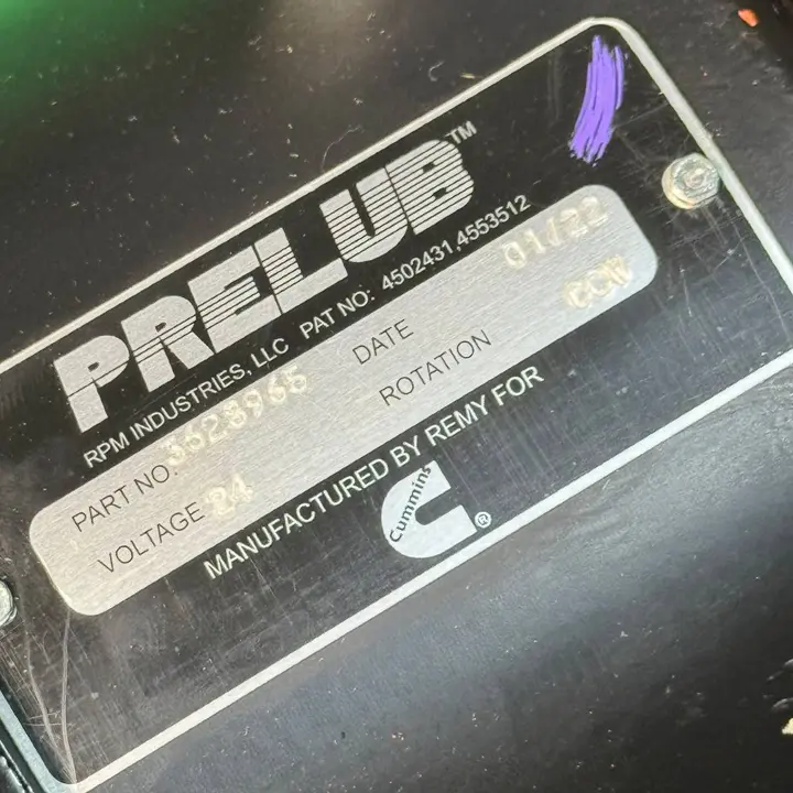 پمپ روغن کاری اولیه موتور کامینز KTA38 KTA50