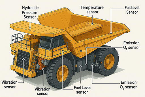 انواع سنسورهای پر کاربرد در ماشین آلات معدنی